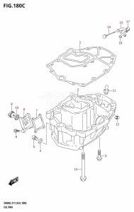 DF60AQH From 06002F-440001 (E11 - E40)  2024 drawing OIL PAN (DF40AQH,DF40ATH,DF50ATH,DF50AVT,DF60AQH,DF60ATH,DF60AVT,DF60AVTH)