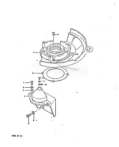 DT85 From 8501-410444 till 412597 ()  1984 drawing OIL SEAL HOUSING - MOTOR BRACKET