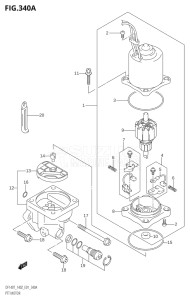 14001Z-251001 (2002) 140hp E01-Gen. Export 1 (DF140ZK2) DF140 drawing PTT MOTOR