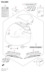 DF80A From 08002F-410001 (E01 E40)  2014 drawing ENGINE COVER (DF70ATH:E01)