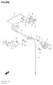 DF20A From 02002F-410001 (P01)  2014 drawing CLUTCH ROD (DF20AR:P01)