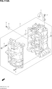 04003F-310001 (2013) 40hp E03-USA (DF40A  DF40AQH  DF40AT  DF40ATH) DF40A drawing CYLINDER BLOCK