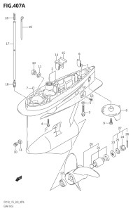 17502F-010001 (2010) 175hp E03-USA (DF175TK10) DF175T drawing GEAR CASE (DF150T,DF175T)