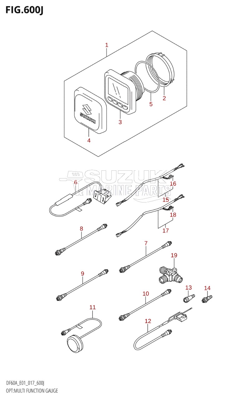 OPT:MULTI FUNCTION GAUGE (DF60AQH:E01)