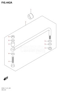 06003F-140001 (2021) 60hp E11-Gen. Export 2 (DF60AVT  DF60AVT_   DF60AVT   DF60AVTH  DF60AVTH_   DF60AVTH) DF60A drawing DRAG LINK (SEE NOTE)