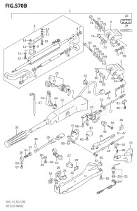 09001F-251001 (2002) 90hp E03-USA (DF90TK2) DF90 drawing OPT:TILLER HANDLE (K4,K5,K6,K7,K8,K9,K10,011)