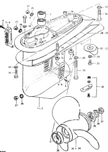 DT85 From 8501-001001 ()  1986 drawing GEAR CASE