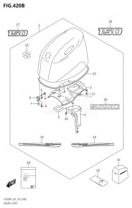 DF200AP From 20003P-910001 (E01 E40)  2019 drawing ENGINE COVER (DF150AP:E40)