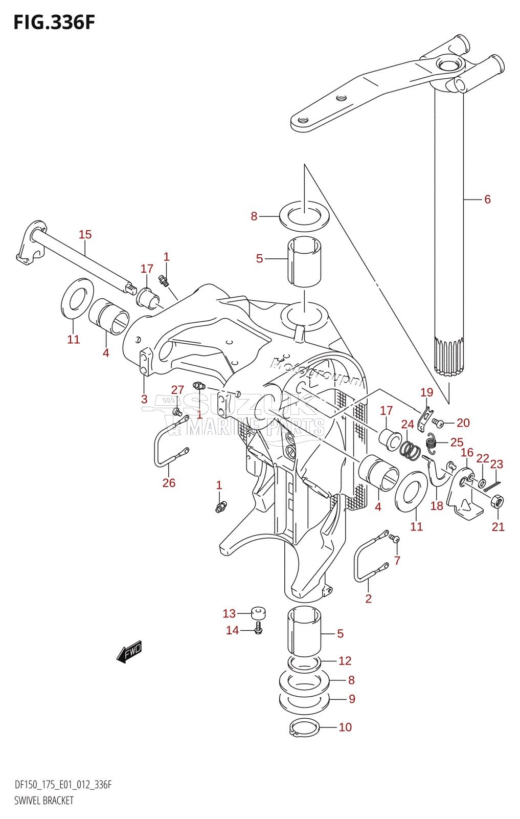 SWIVEL BRACKET (DF175T:E40)