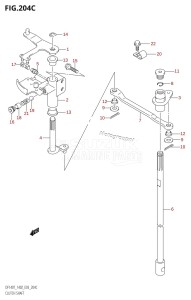 DF140Z From 14001Z-371001 (E03)  2003 drawing CLUTCH SHAFT (K6,K7,K8,K9,K10,011)