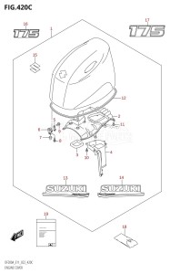 DF150AZ From 15003Z-040001 (E01 E03 E40)  2020 drawing ENGINE COVER ((DF175AT,DF175AZ):020)