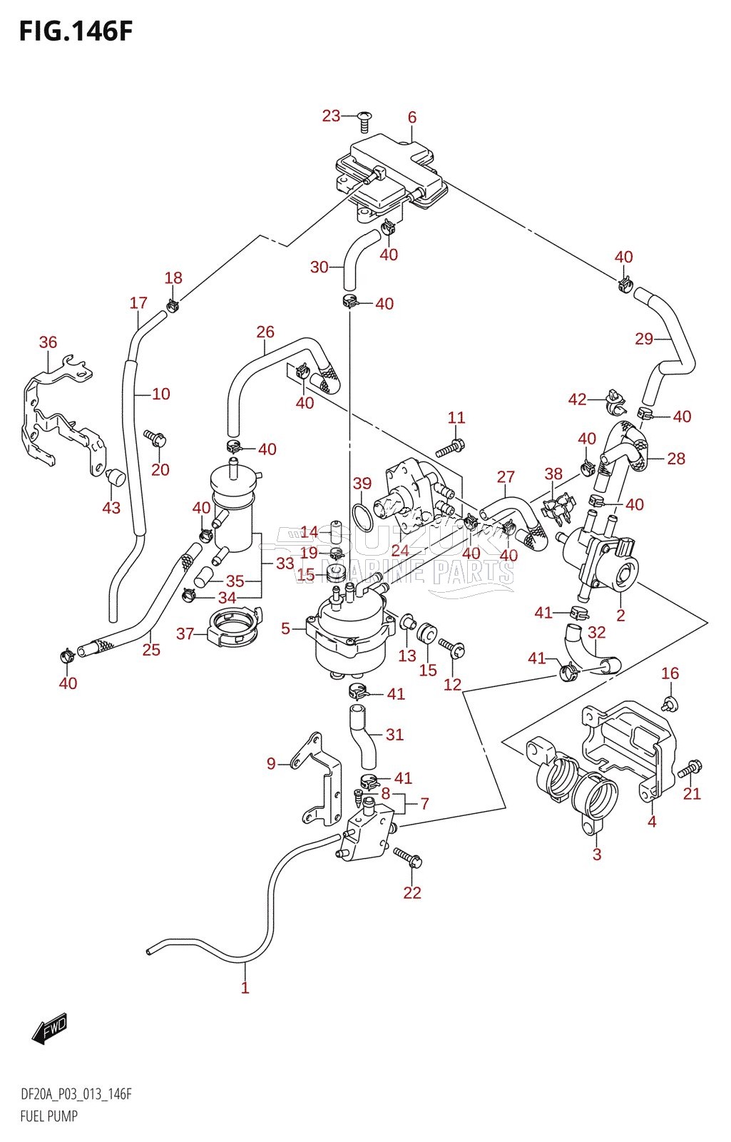 FUEL PUMP (DF20AR:P03)