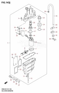 DF40A From 04003F-310001 (E01)  2013 drawing FUEL VAPOR SEPARATOR (DF60AQH:E01)