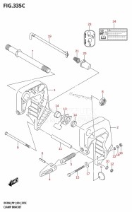 DF20A From 02002F-440001 (P01 - P40)  2024 drawing CLAMP BRACKET (DF9.9BR,DF15AR,DF20AR)