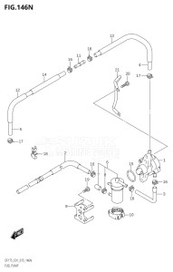 15002Z-510001 (2005) 150hp E01 E40-Gen. Export 1 - Costa Rica (DF150ZG) DF150ZG drawing FUEL PUMP (DF175Z:E01)