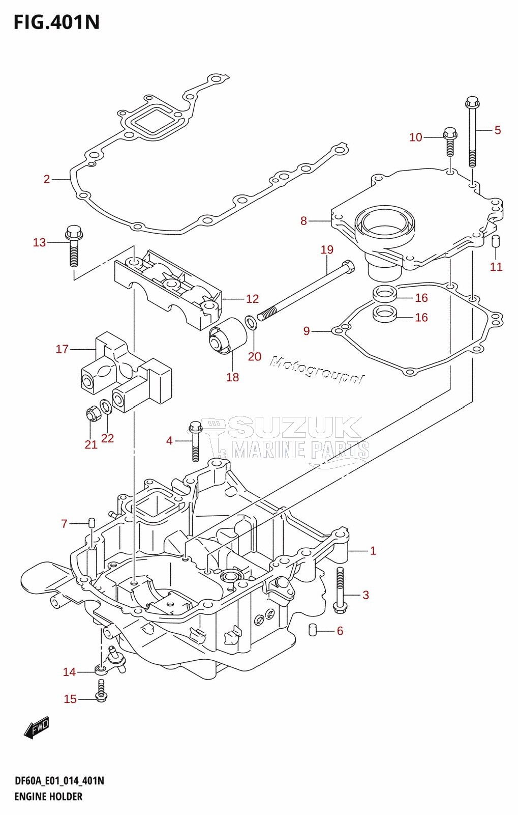 ENGINE HOLDER (DF50AVT:E01)