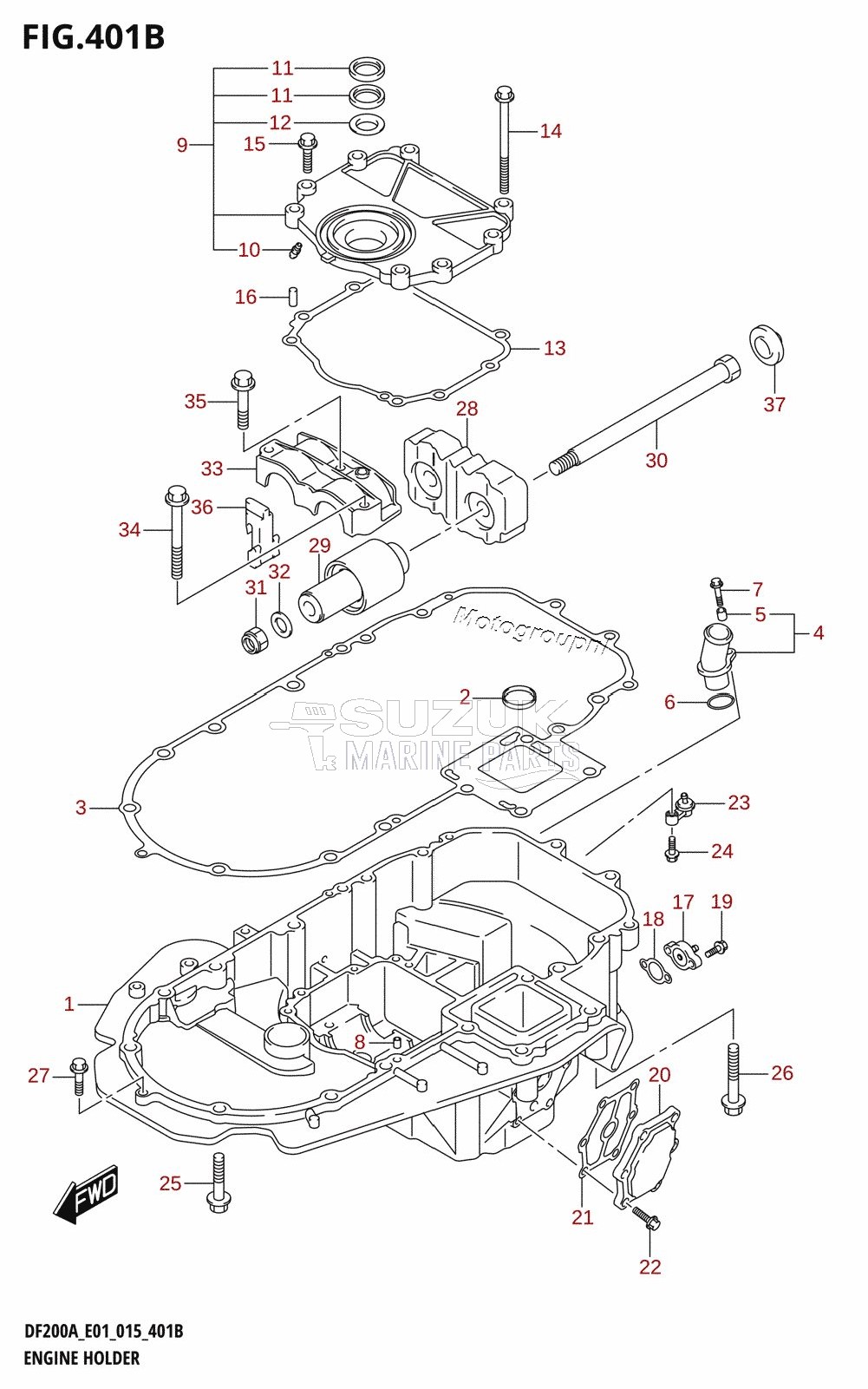 ENGINE HOLDER (DF200AZ)