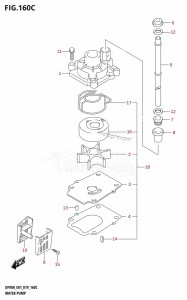 DF100B From 10004F-910001 (E01 E40)  2019 drawing WATER PUMP (DF90A:E01,DF90ATH:E01)