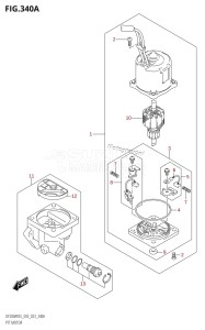 DF150AST From 15004F-140001 (E03)  2021 drawing PTT MOTOR