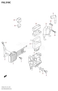 DF20A From 02002F-310001 (P01 P40)  2013 drawing RECTIFIER /​ IGNITION COIL (DF15A:P01)