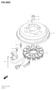 00994F-040001 (2020) 9.9hp P01-Gen. Export 1 (DF9.9A  DF9.9A) DF9.9A drawing MAGNETO (DF8AR)