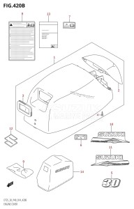 DT30 From 03005-410001 ()  2014 drawing ENGINE COVER (DT30:P40)