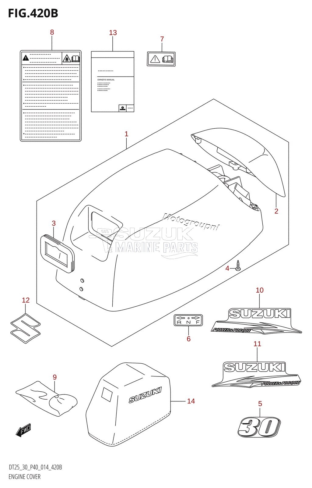 ENGINE COVER (DT30:P40)