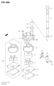 DF200Z From 20002Z-310001 (E01 E40)  2013 drawing WATER PUMP (DF250Z:E01)