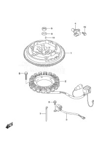 Outboard DF 25A drawing Magneto Electric Starter