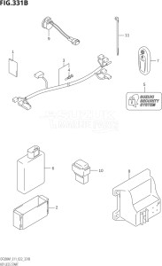 17503P-240001 (2022) 175hp E11-Gen. Export 2 (DF175AP    DF175AP) DF175AP drawing KEY LESS START (022:E11)