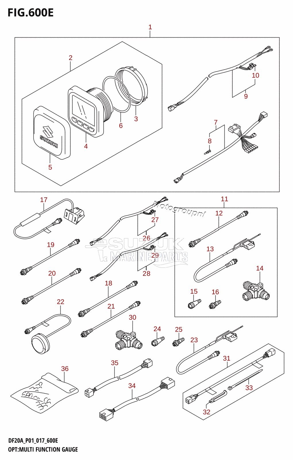 OPT:MULTI FUNCTION GAUGE (DF20AR:P01)