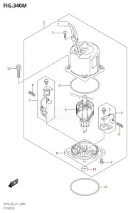 DF200 From 20002F-710001 (E01 E40)  2017 drawing PTT MOTOR (DF250Z:E40:(X-TRANSOM,XX-TRANSOM))