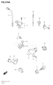 08002F-910001 (2019) 80hp E01 E40-Gen. Export 1 - Costa Rica (DF80A) DF80A drawing SENSOR