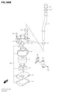 DF175T From 17502F-610001 (E01 E40)  2016 drawing WATER PUMP (DF150T:E40)