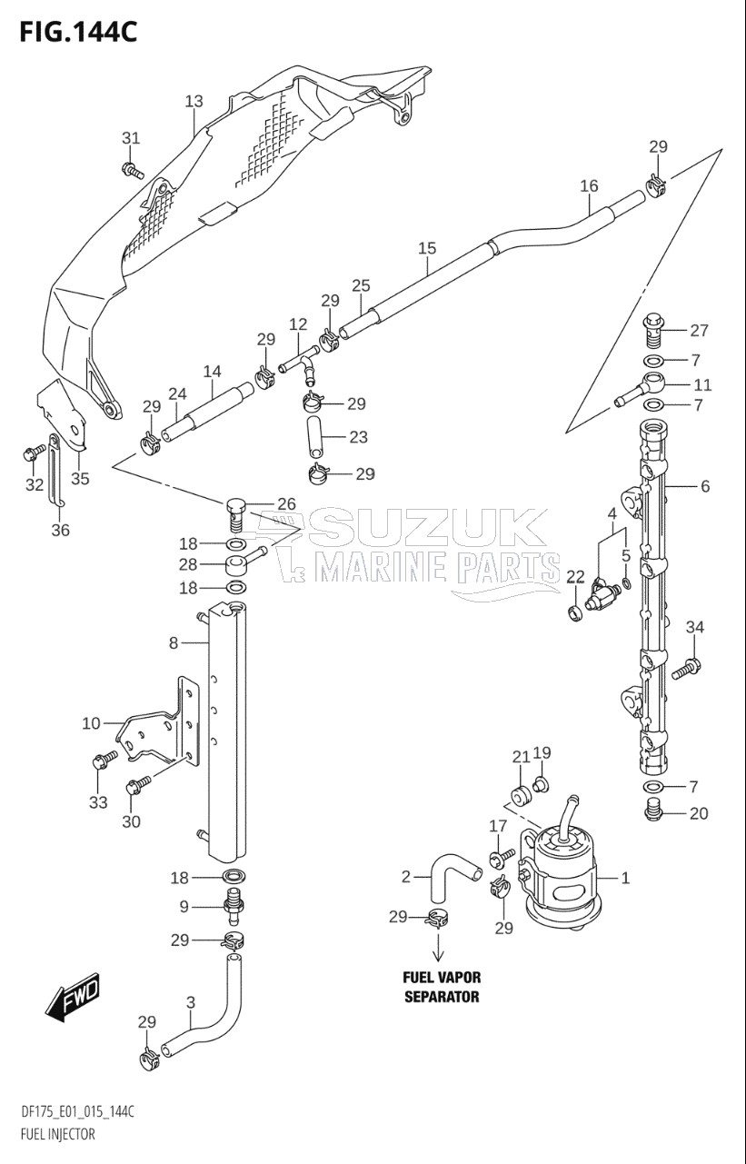 FUEL INJECTOR (DF150TG:E01)