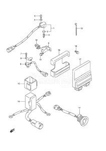 DF 90A drawing PTT Switch/Engine Control Unit