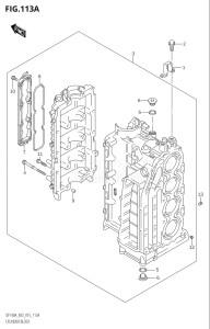 14003Z-510001 (2005) 140hp E03-USA (DF140AZ) DF140AZ drawing CYLINDER BLOCK (DF100AT:E03)