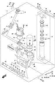 DF 225 drawing Trim Cylinder