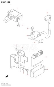 DF25 From 02503F-010001 (E03)  2010 drawing RECTIFIER /​ IGNITION COIL