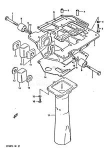 DT50 From 05003-401001 ()  1984 drawing ENGINE HOLDER