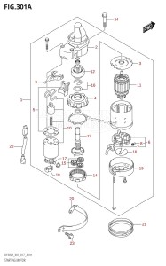 DF250A From 25003P-710001 (E01 E40)  2017 drawing STARTING MOTOR