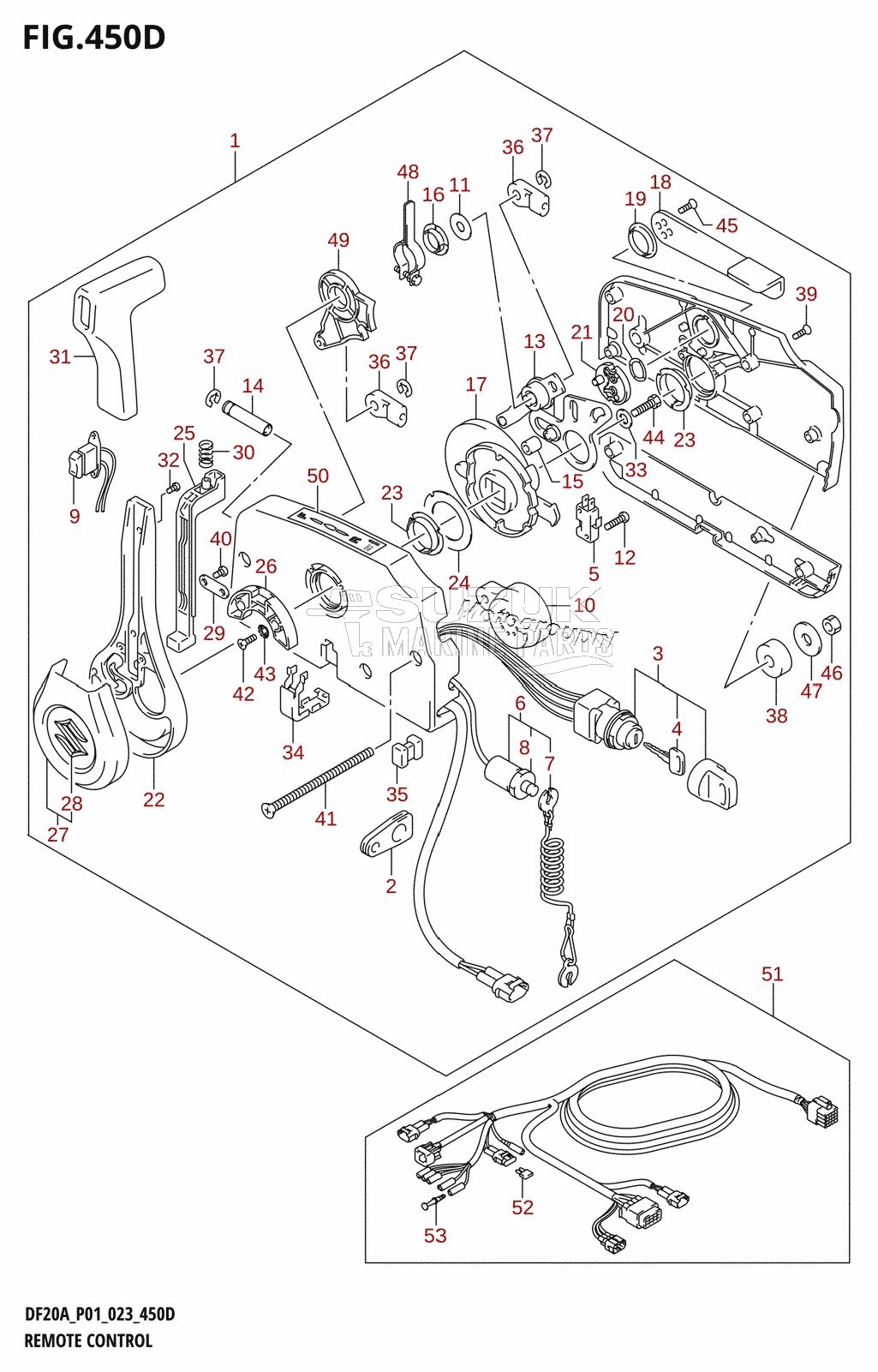 REMOTE CONTROL ((DF9.9BT,DF15AT,DF20AT):(022,023))