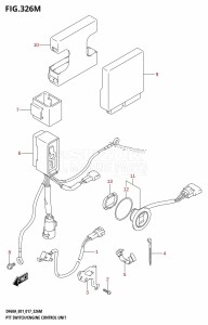 DF50A From 05004F-710001 (E01)  2017 drawing PTT SWITCH /​ ENGINE CONTROL UNIT (DF60ATH:E40)