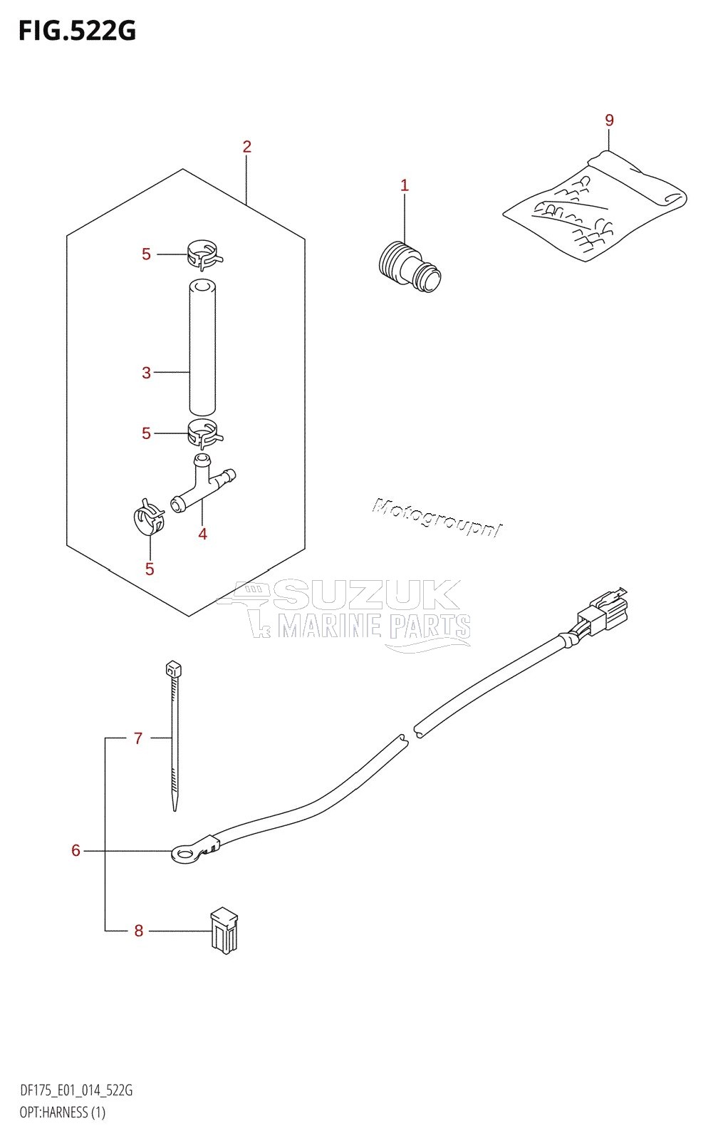 OPT:HARNESS (1) (DF150ZG:E01)