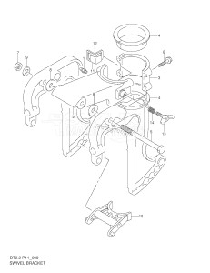 DT2.2 From 00222-151001 ()  2001 drawing SWIVEL BRACKET