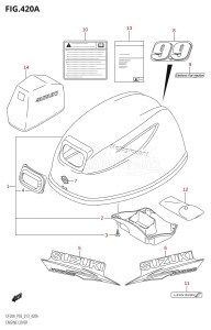 DF15A From 01504F-310001 (P03)  2013 drawing ENGINE COVER (DF9.9B:P03)