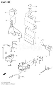 15002F-410001 (2014) 150hp E03-USA (DF150T  DF150TG) DF150 drawing PTT SWITCH / ENGINE CONTROL UNIT (DF150TG:E03)