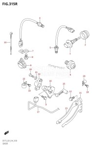 DF150ZG From 15002Z-410001 (E40)  2014 drawing SENSOR (DF175ZG:E01)