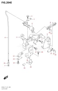 06003F-140001 (2021) 60hp E11-Gen. Export 2 (DF60AVT  DF60AVT_   DF60AVT   DF60AVTH  DF60AVTH_   DF60AVTH) DF60A drawing CLUTCH SHAFT (SEE NOTE)