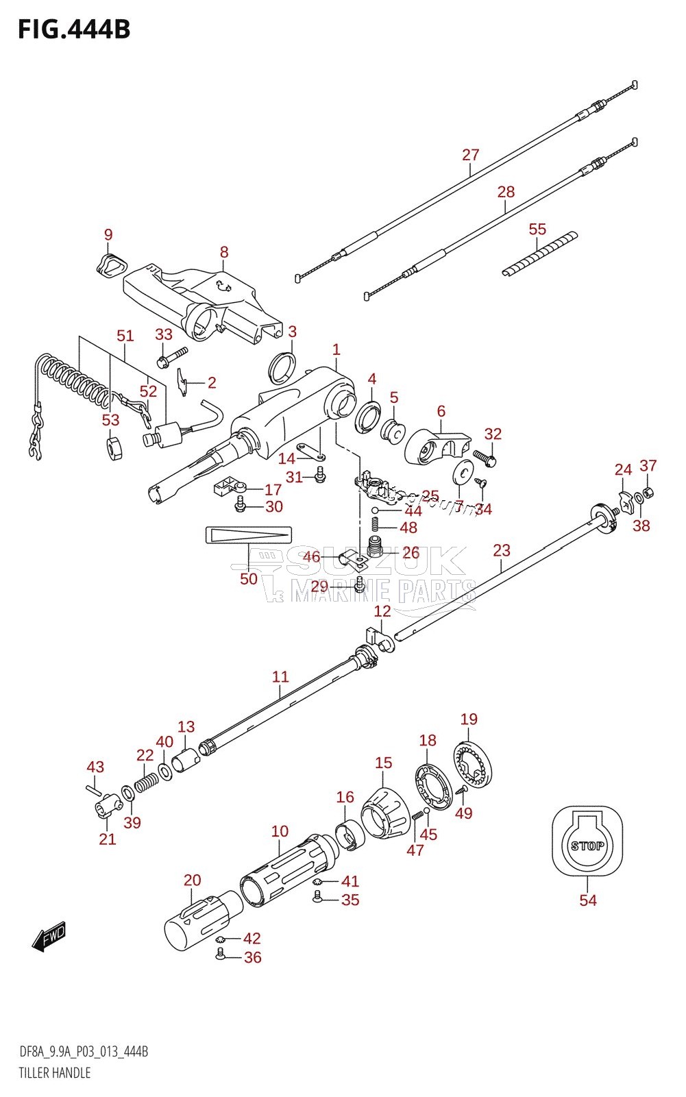 TILLER HANDLE (DF9.9A:P03)